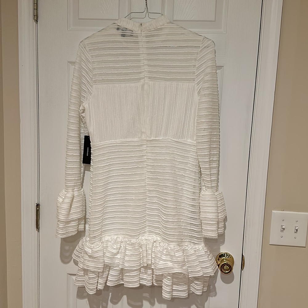 Lulu’s For Always White Ruffle Dress - Picture 6 of 6